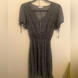 Medium, Black, Button-down, midi Dress, Cotton and Confortable